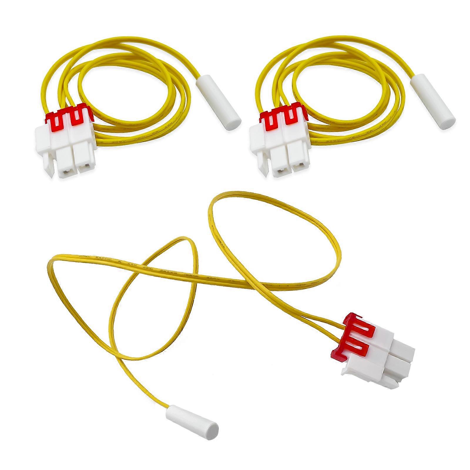 3 Pack Multifuntional Refrigeration Temperature Sensor Probe Defrost Function Probe Replacement Part Home Appliance Part Multicolor