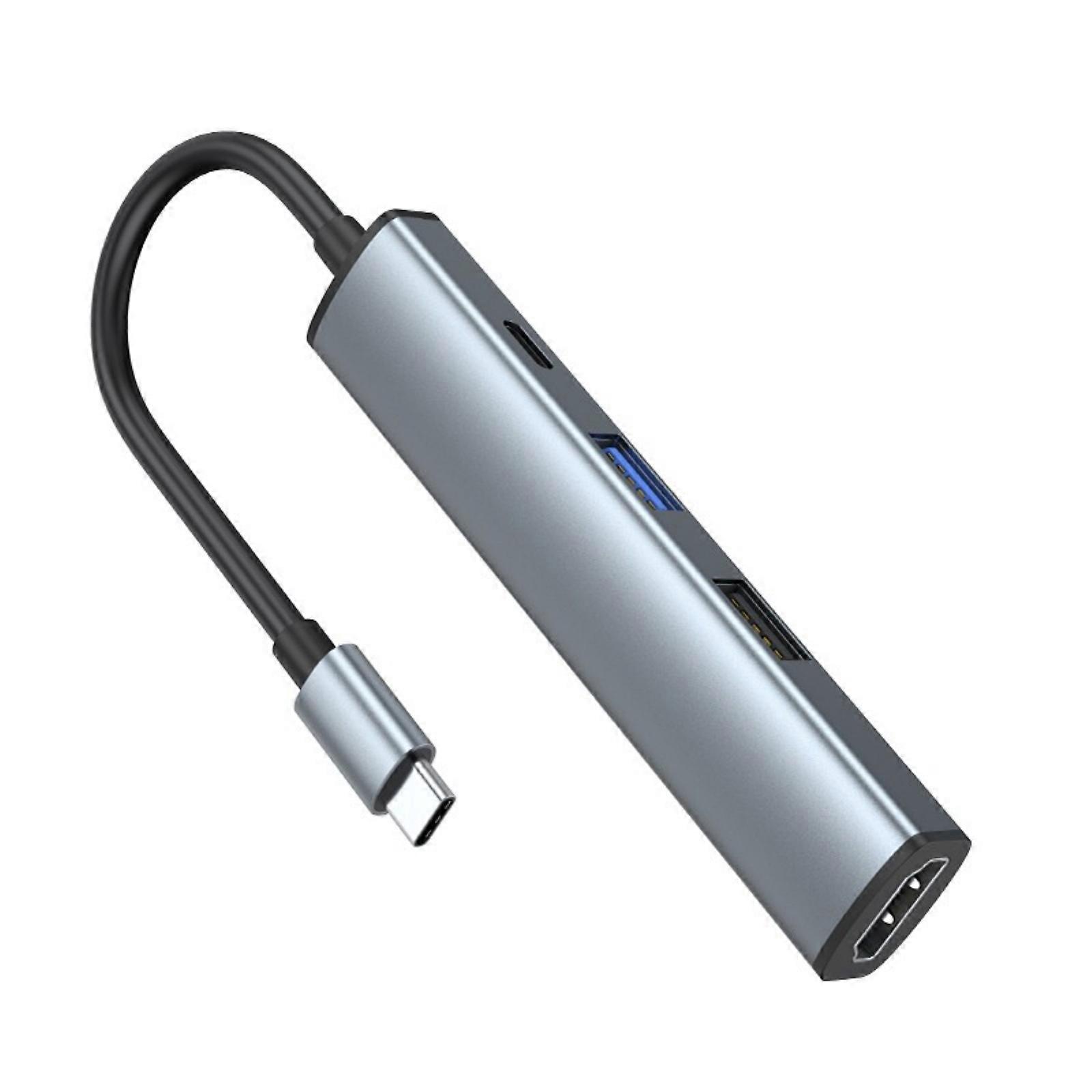 100WPD Charging USB C Hubs 3/4 in 1 Adapter with 4K HDTV and 5Gbps USB3.0 Portable Docking Station for Laptops Multicolor