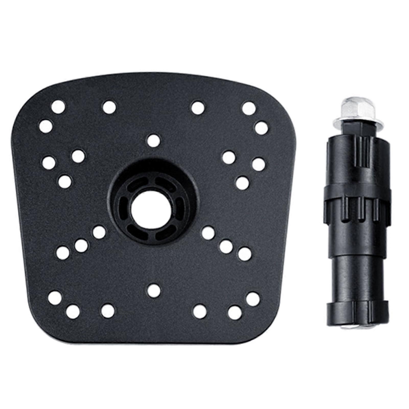 Fish Finder Mount Plate Rotating Fish Finder Supporter 360 Degree Swivels Base Mount Marine Kayak Fish Finder Mount Base Multicolor