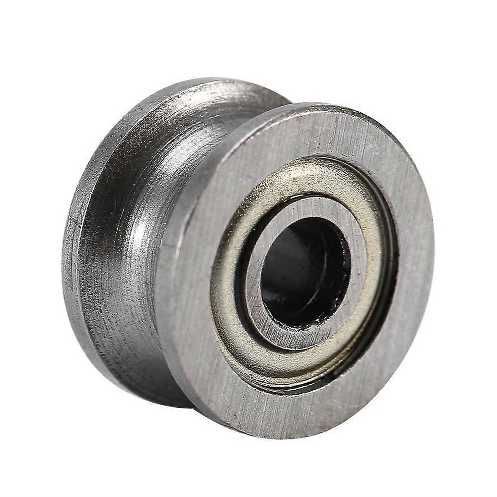 10pcs U624ZZ U Groove Ball Bearing Guide Pulley For Rail Track Linear Motion System 4*13*7mm