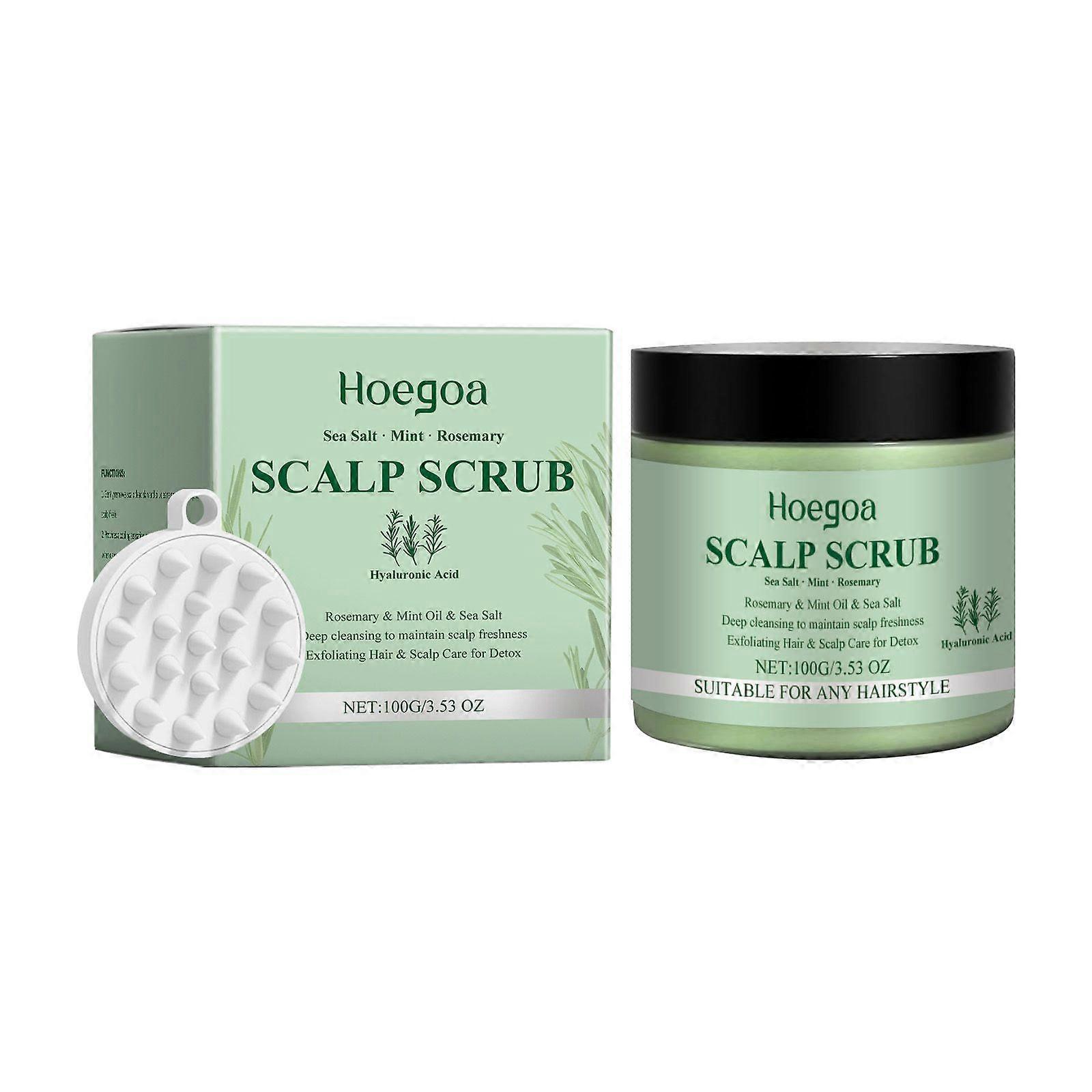Hoegoa Rosemary Scalp Scrub  A Gentle  Cleansing  Moisturizing  Refreshing And Soothing Scalp Scrub