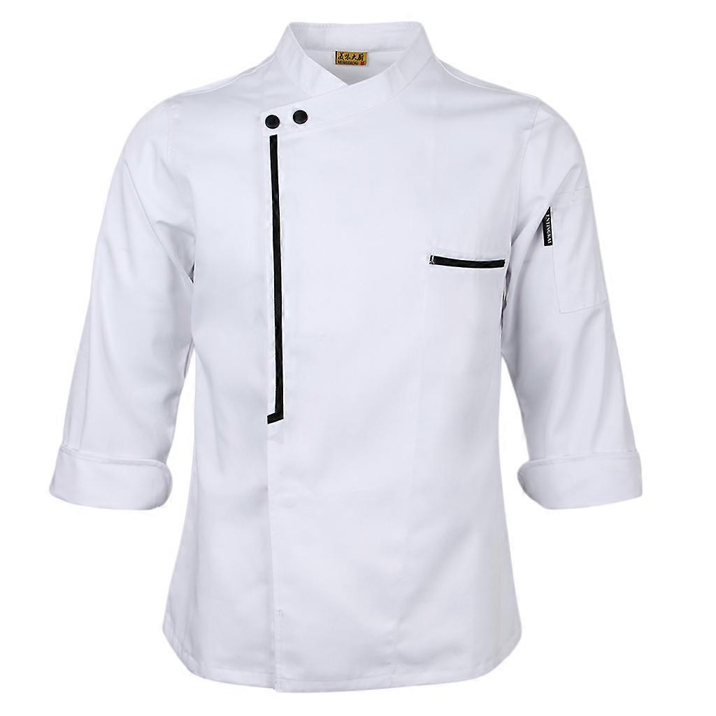 Retro  for Chef Jacket Coat Uniform Long Sleeve Hotel Kitchen Apparel
