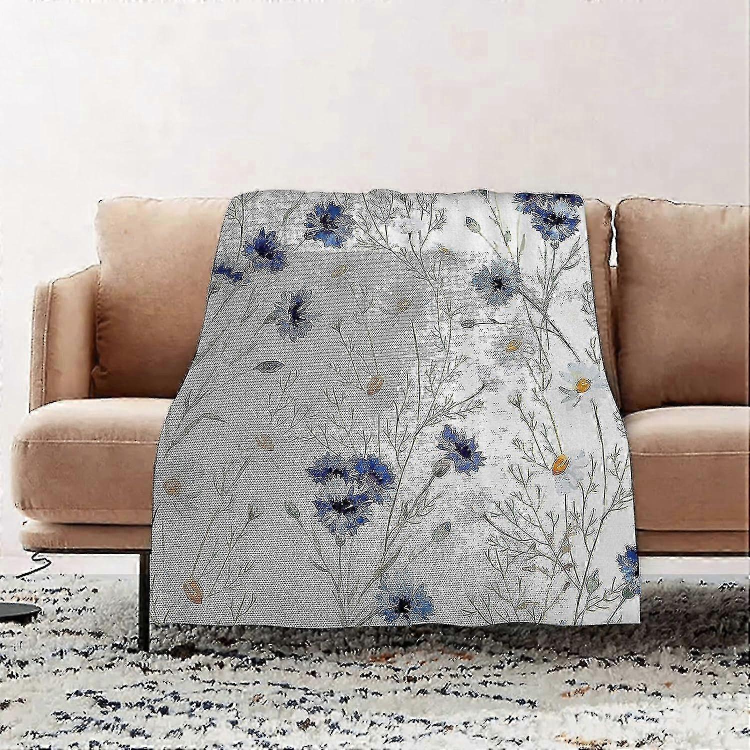 Premium Flannel Throw Blanket - Watercolor Cherry Polka Dots Flannel Blanket Sofa Throw, Blanket Fluffy Soft Throw For Bed And Couch Throw/s