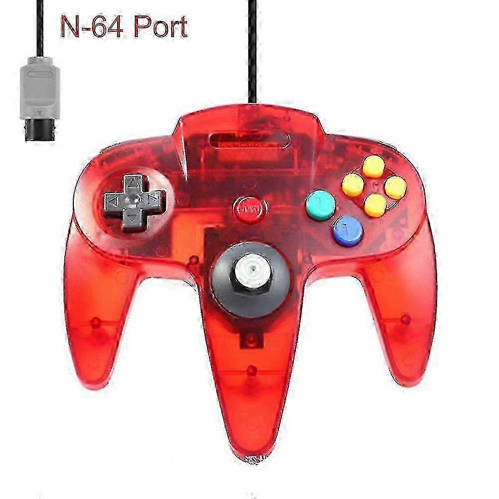 2 Pack Classic Wired N64 Controller Retro Games 64-bit Gamepad Joystick Replacement Controller - G