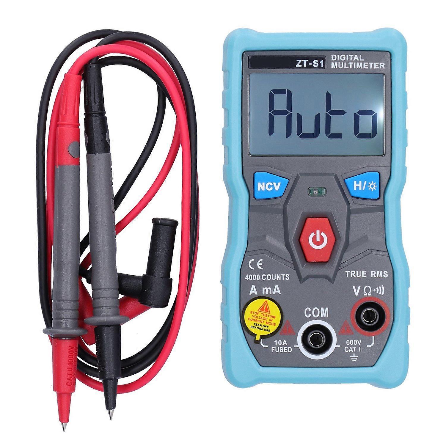 ZT-S1 Handheld Digital Multimeter AC DC Current Voltage Resistance Meter Measuring Instrument