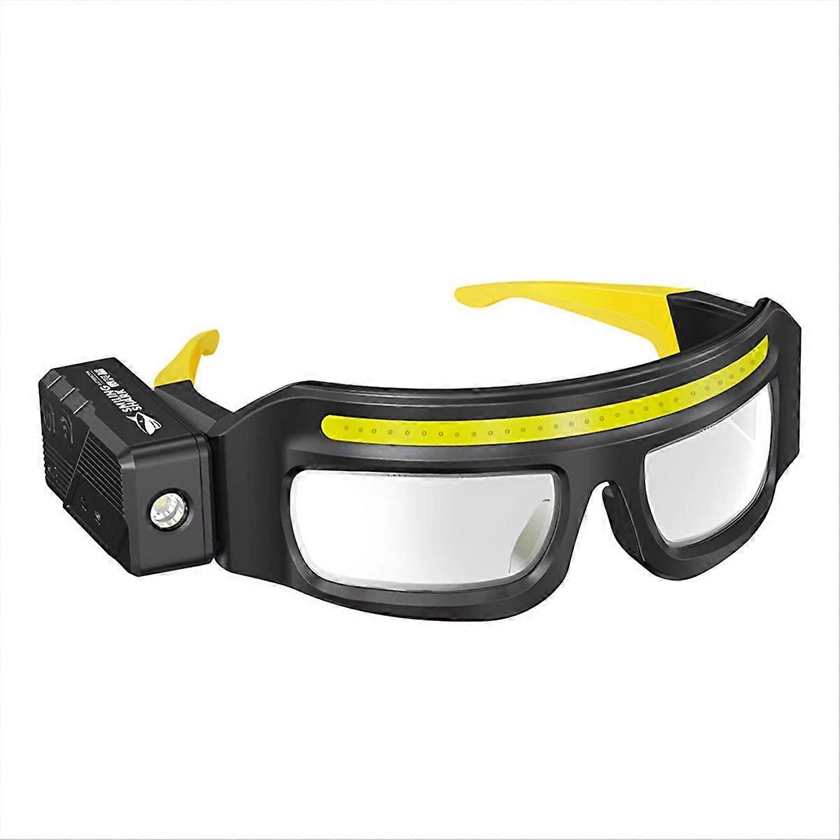 Smiling Headlamp LED Flashlight,Super Bright Handheld Eyeglass Lamp,Rechargeable Light for Cycling