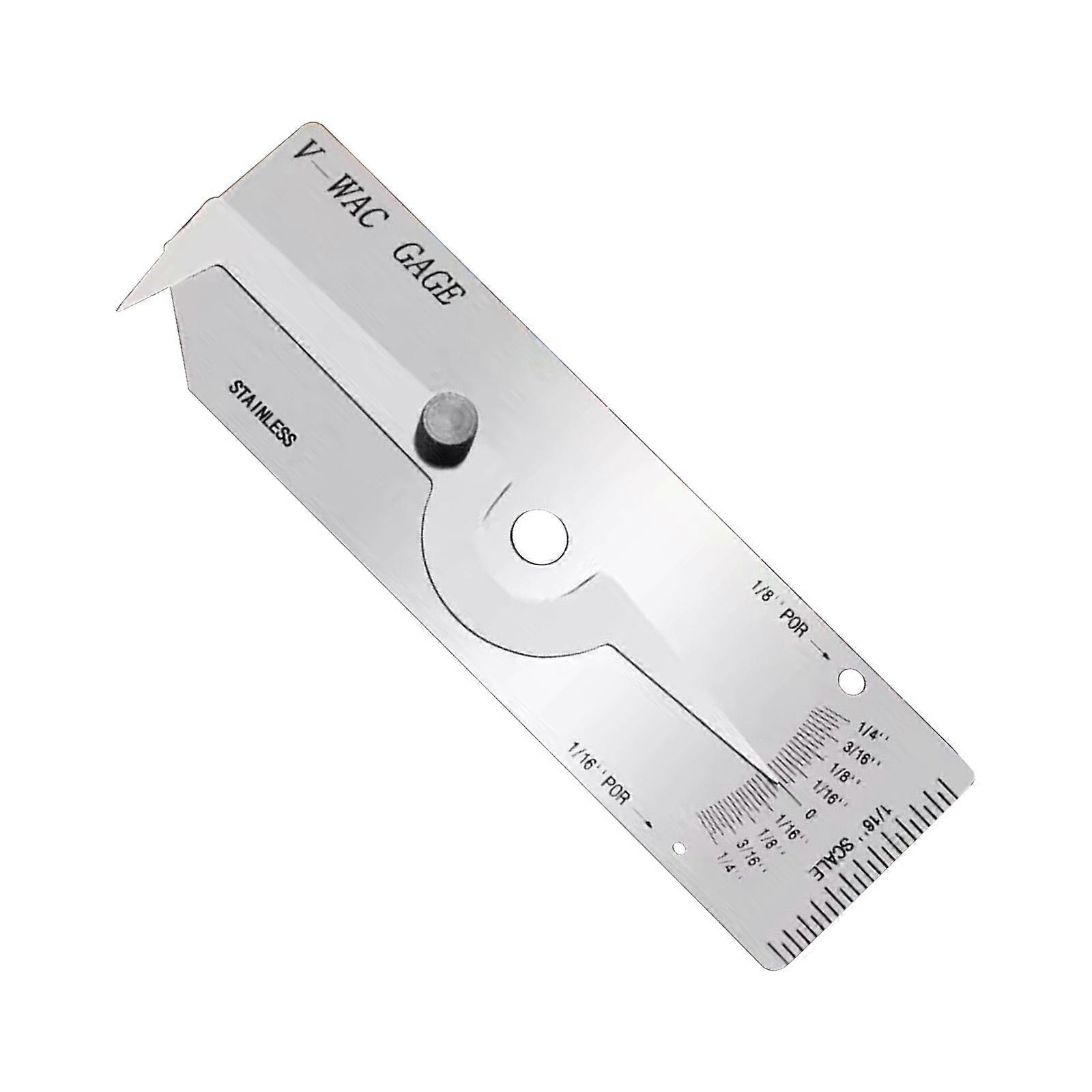 Metalworking Weld Gage Inches Workshop Essential Welding Gauges Welding Checking Tool for Evaluating Weld Crowns height Multicolor