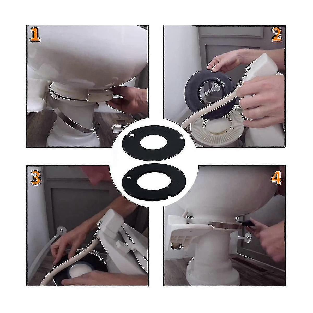 4ks 385311462 385316140 Rv WC gumová mísa netěsnící sada vyměnit za ///vacuflush přívěs --(WR)