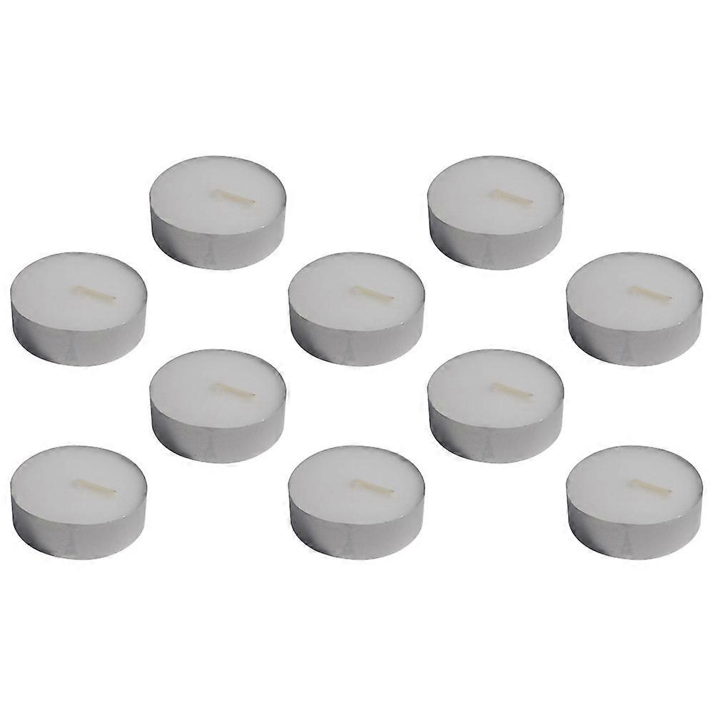 Aluminum Shell Candle Decorative Tea Light Candles for Wedding Use 10Pcs