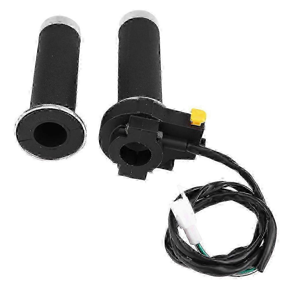 Motorcycle Handlebar Grips Universal Anti-Slip Throttle Twist Control Durable Rubber Material Easy Installation with Wiring for Motorbik
