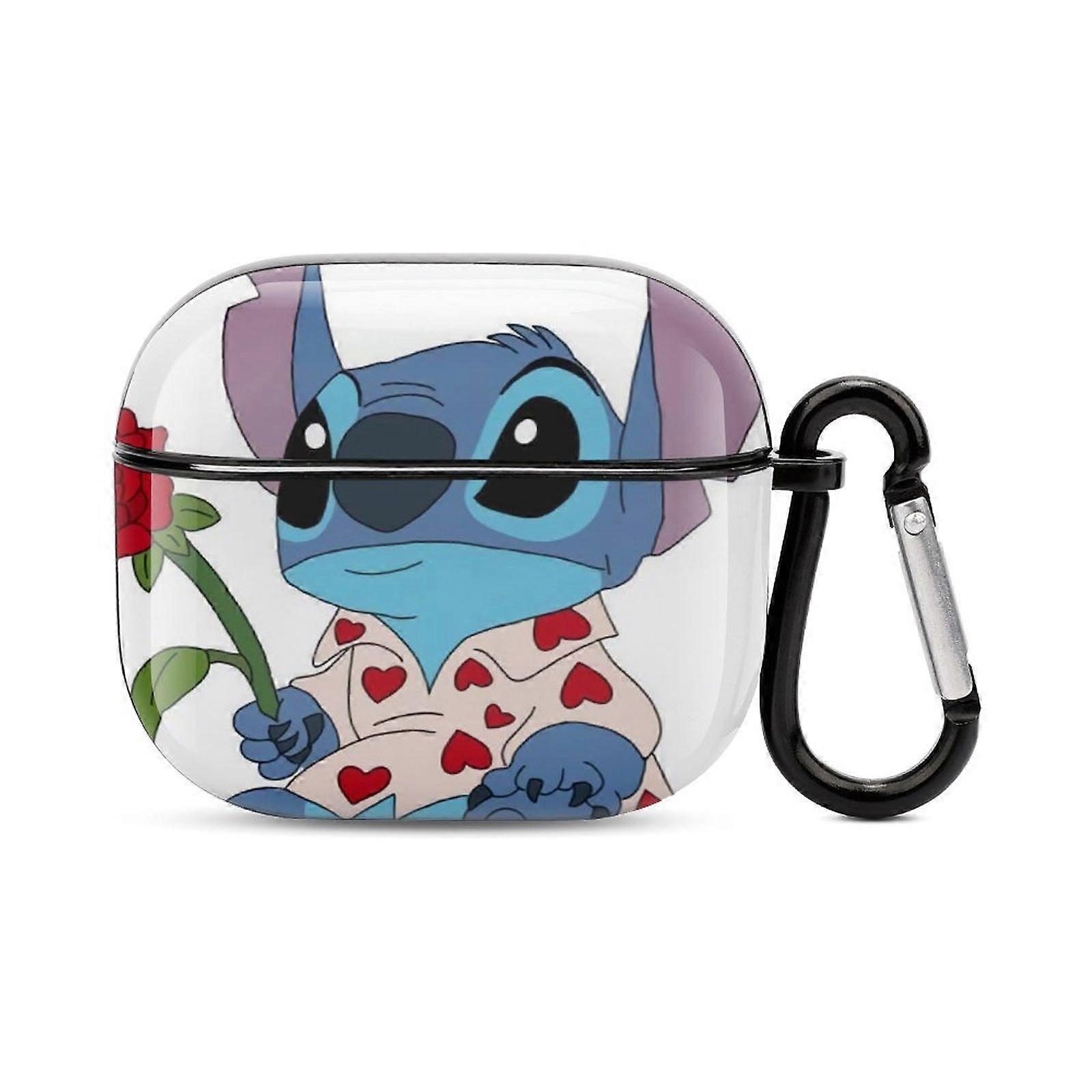 Stitch Case for compatible with AirPods 3, AirPod 3 Case for Women, compatible with AirPods 3rd Generation Case, Support Wireless Charging