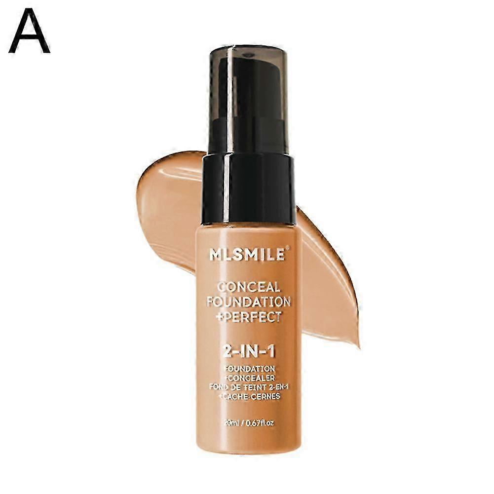 6barevný dlouhotrvající tekutý make-up 20ml plné krytí voděodolný odolný proti potu lehký neucpávající póry