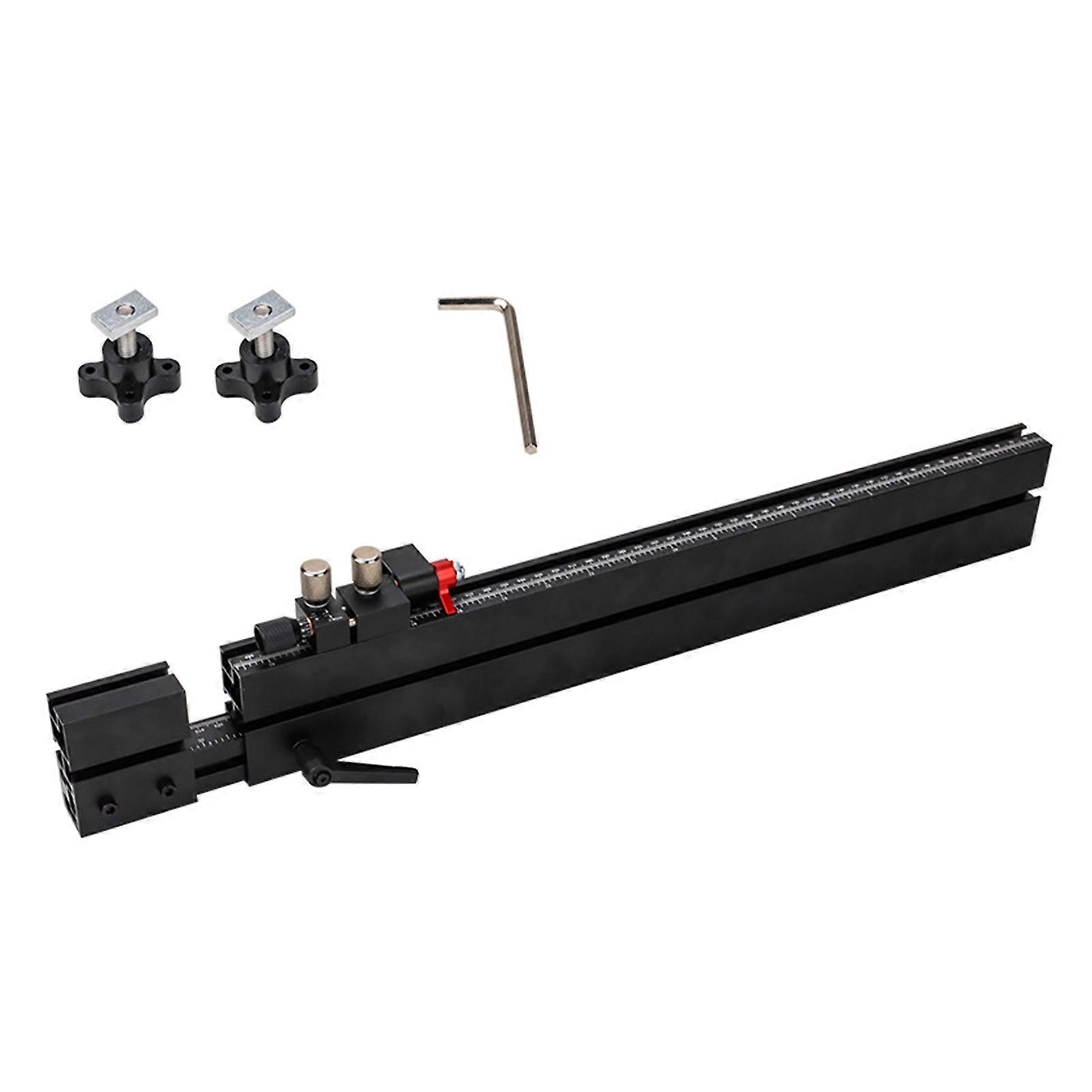 High Precisions Aluminum T Track Slider Rail with 0.05mm Miniature Adjustment, 38mm Centerlines for Woodworking Projects Multicolor