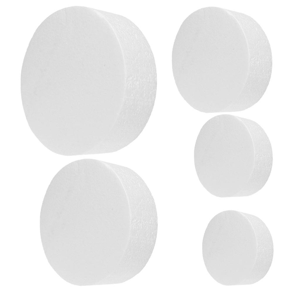 5Pcs Round Cake Dummy Bakery Cake Dummy Foams Cake Model DIY Cake Model Accessory