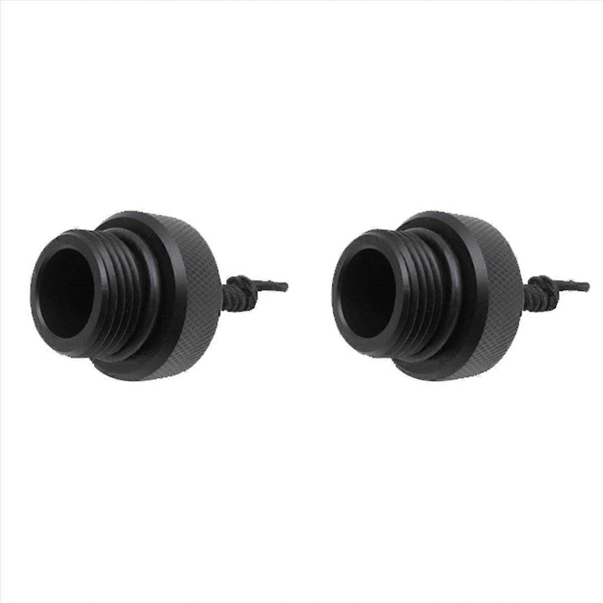 2X Dust Plug Attach with Rope Diving Dust Cap for Scubas Tanks Valves End Cap Diving Dust Cap Dive A