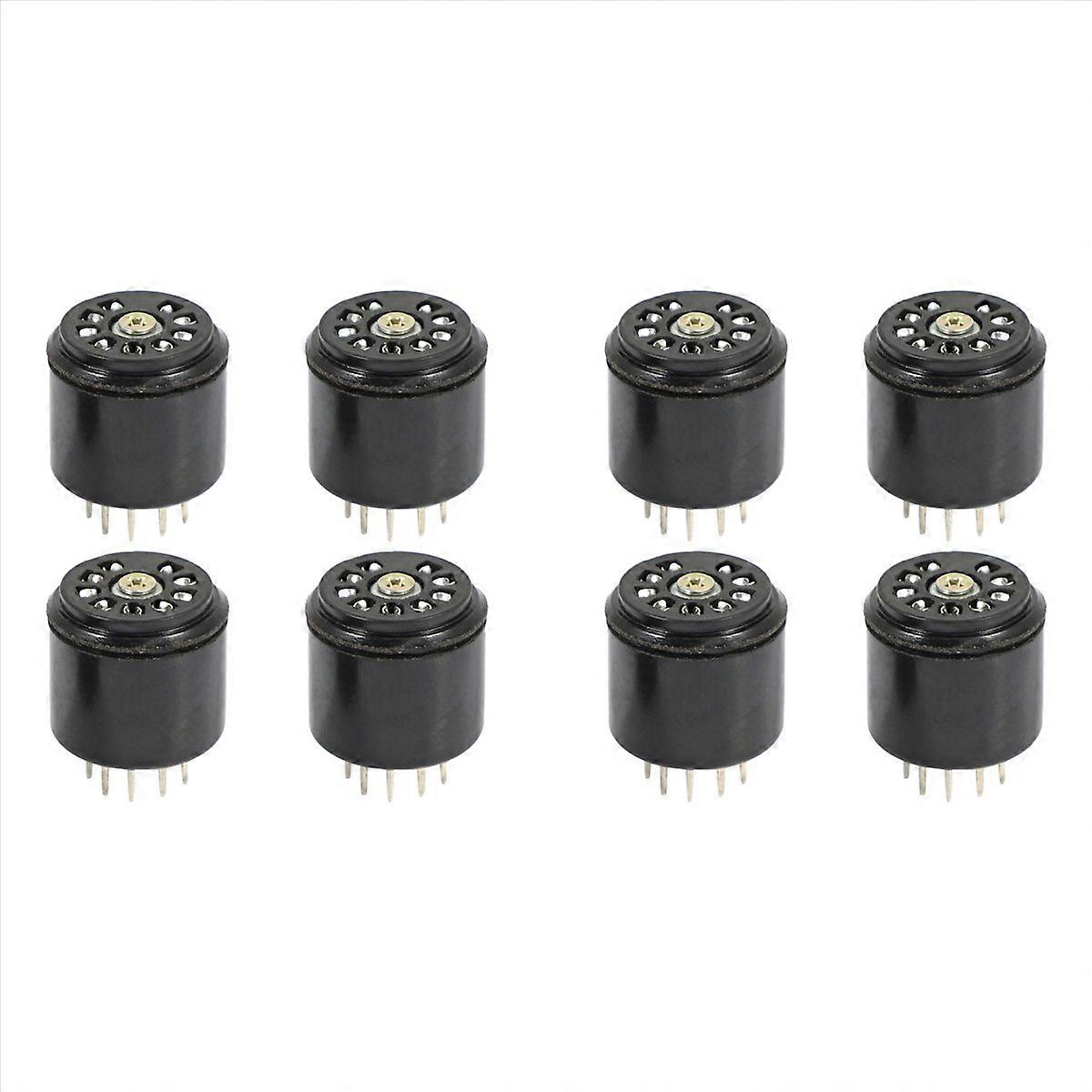 4x 9pin bakelitt vakuumrør socket saver base for 12ax7 12AU7 ECC82 ECC83 ampere, 8 stk