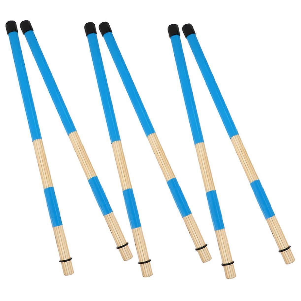 Wooden Drum Brushes Set 19 Bundles Retractable Drumsticks for Beginners Students Percussion