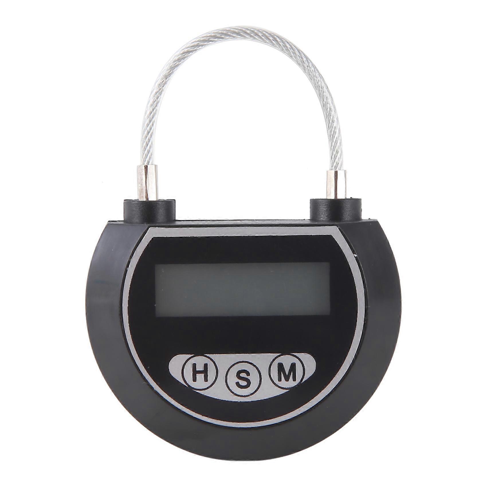 Electronic Time Lock Timer Lock Container Multi Function Time Lock Bin for Toys Black