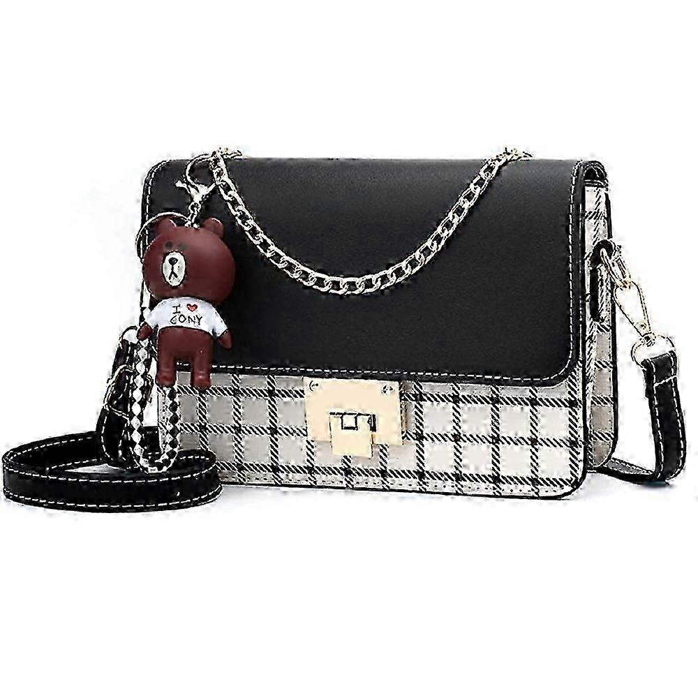 תיק כתף לנשים עור ארנקים קטנים תיקי יד אופנתיים עם רצועת שרשרת