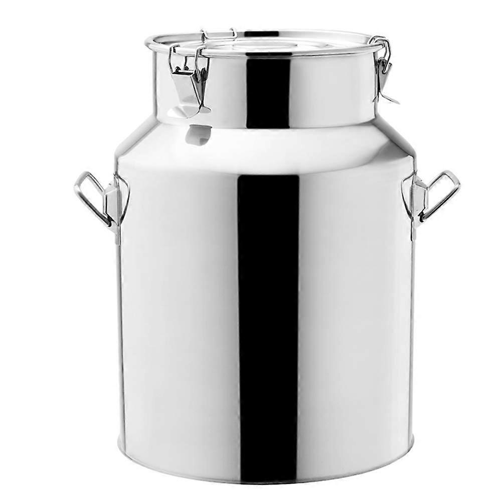 Stainless Steel Milk Bucket with Airtight Seal, Large Capacity Liquid Storage Container 18L 22L