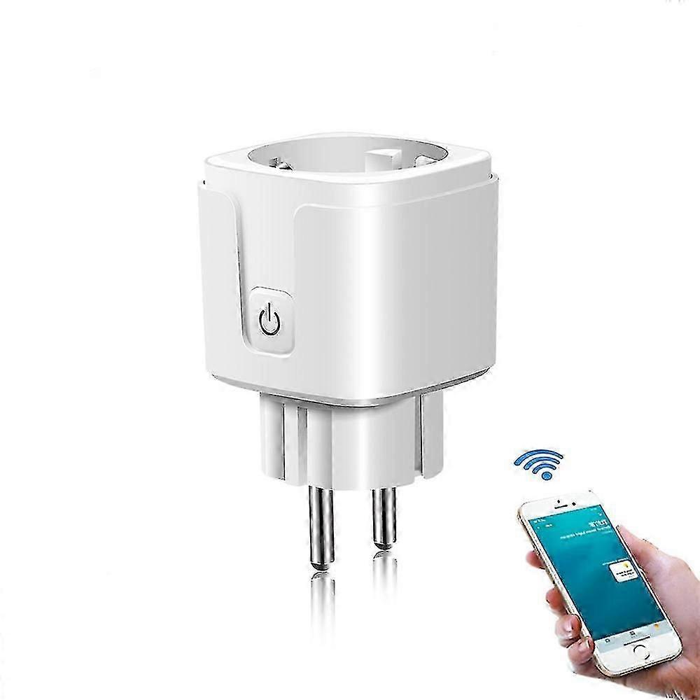 EU Smart Plug with WiFi and Energy Monitor - Tuya App Control for UK Homes