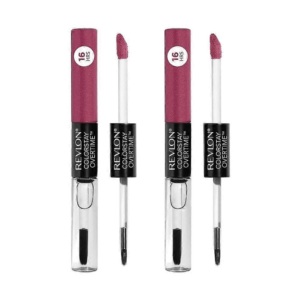 2 x Revlon Colorstay Overtime Dual Ended Lipcolor - 005 Infinite Raspberry