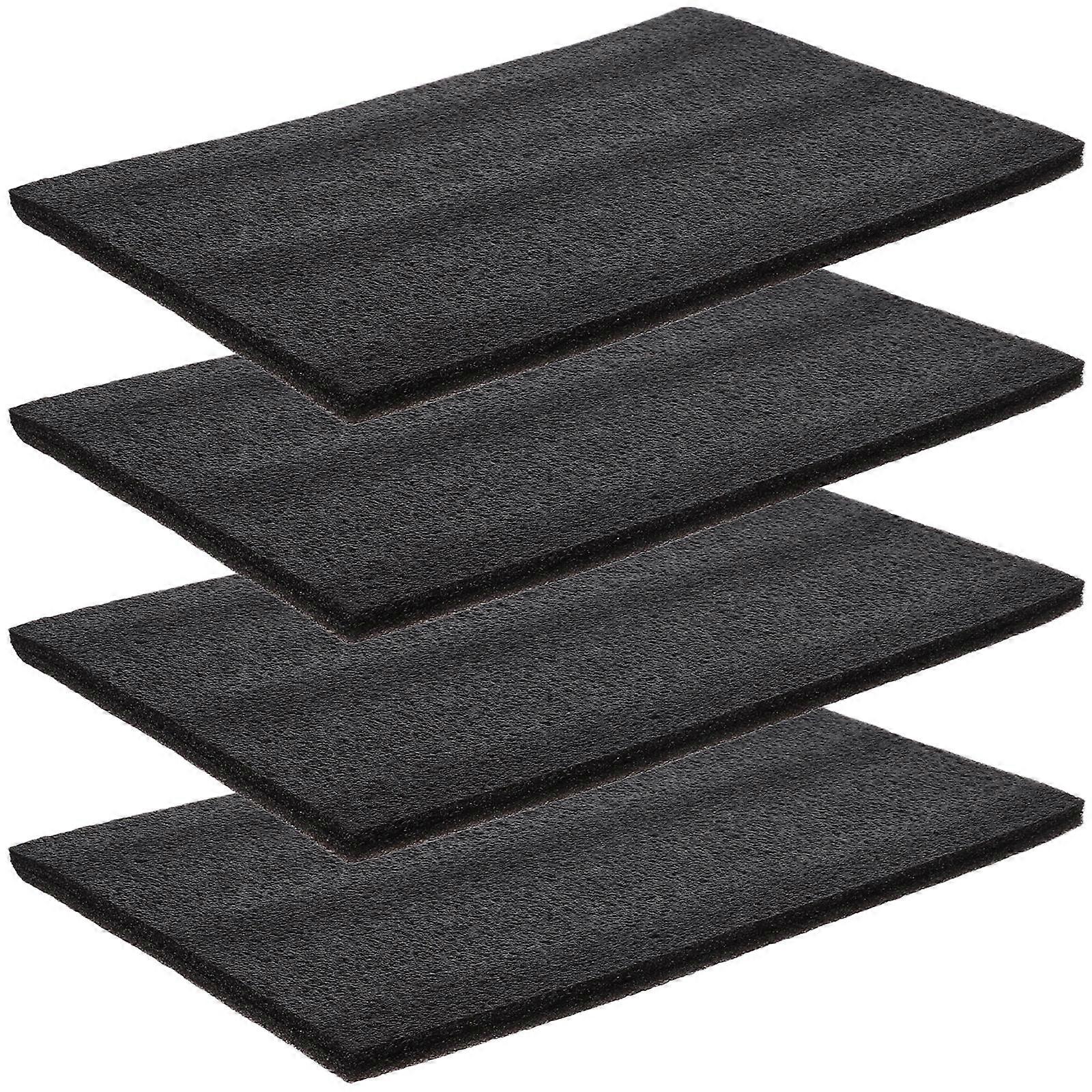 Versatile Polyethylene Foam Sheets for Packaging 4Pcs Black Protective Pads