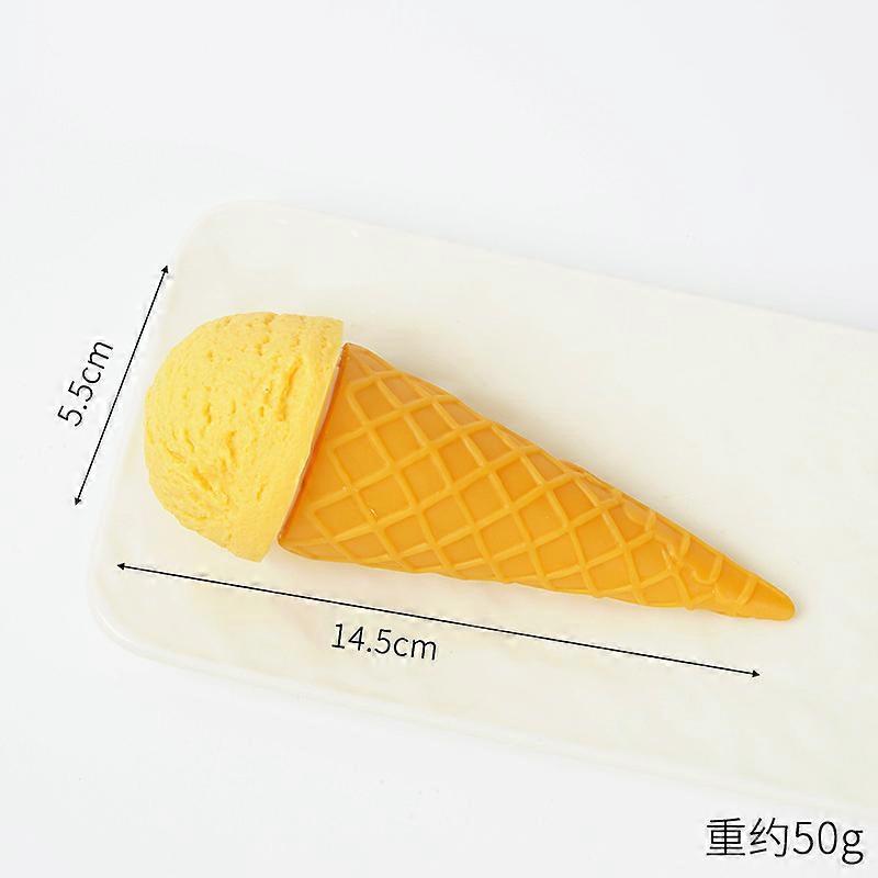 Simulation Ice Cream Model Fake Cake Realistic Artificial Ice Cream Cone Dessert Shop Window Display Model Photo Props Kids Toy