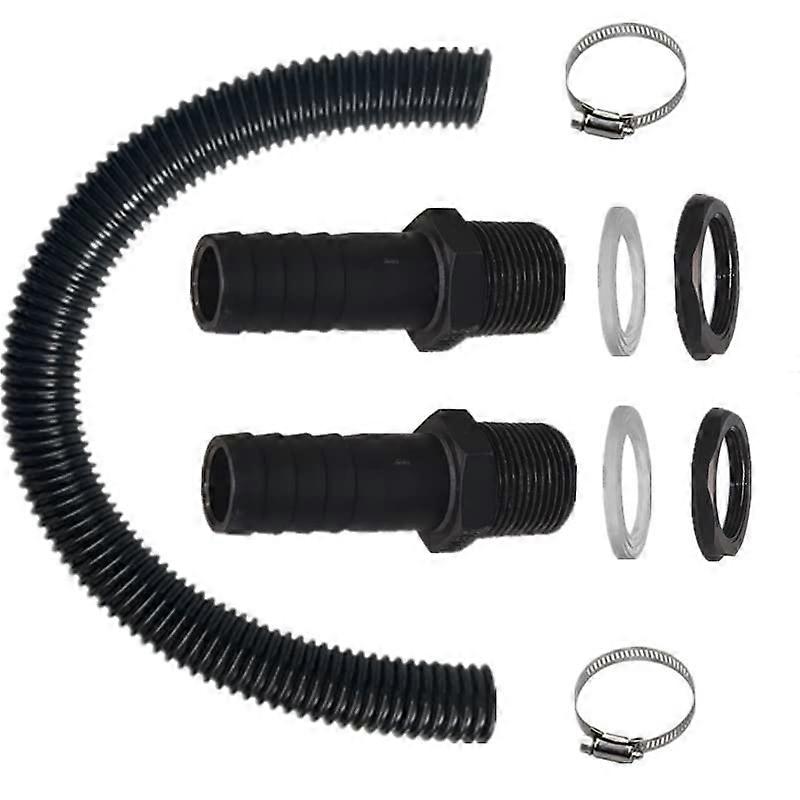 Water Butt Connector Kit with Flexible Hose for LeakResistant Rainwater Barrel Linking