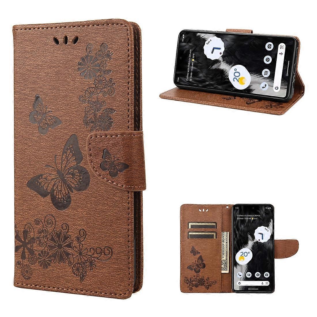 For Google Pixel 7 5G Butterfly Embossed Horizontal Flip Leather Phone Case
