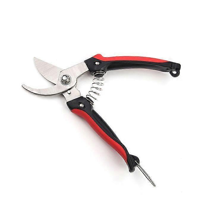 Professional pruning shears with a sharp blade made of high-quality carbon steel alloy - Black and red