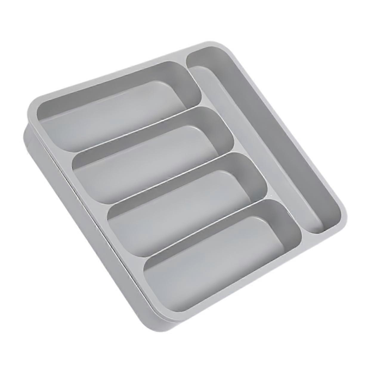 Silverware Drawer Organizer with MultiCompartment Utensil Holder Tray for Kitchen Cutlery Storage
