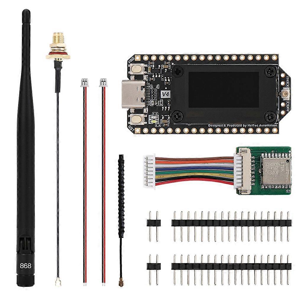 Meshtastic WiFi BLE LoRa V4 Low Power GPS ESP32 SX1262 LoRa 32 Dev-Board Support Solar Powered with 868MHz Antenna