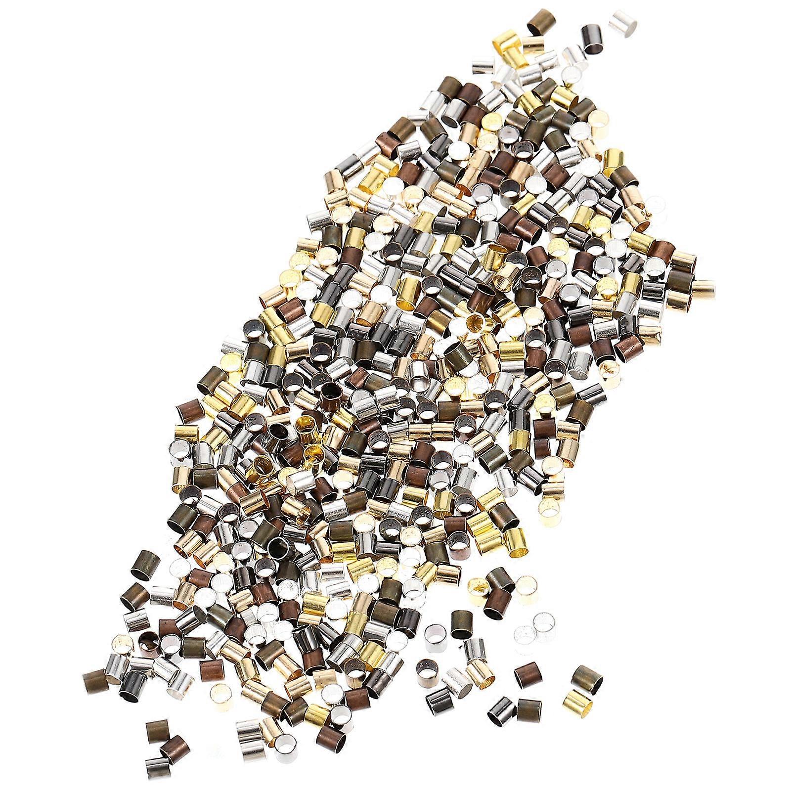 Crimping Beads For Bracelets 6000 Pcs Smooth Surface Cylindrical Style Perfect For Craft Making Enthusiasts