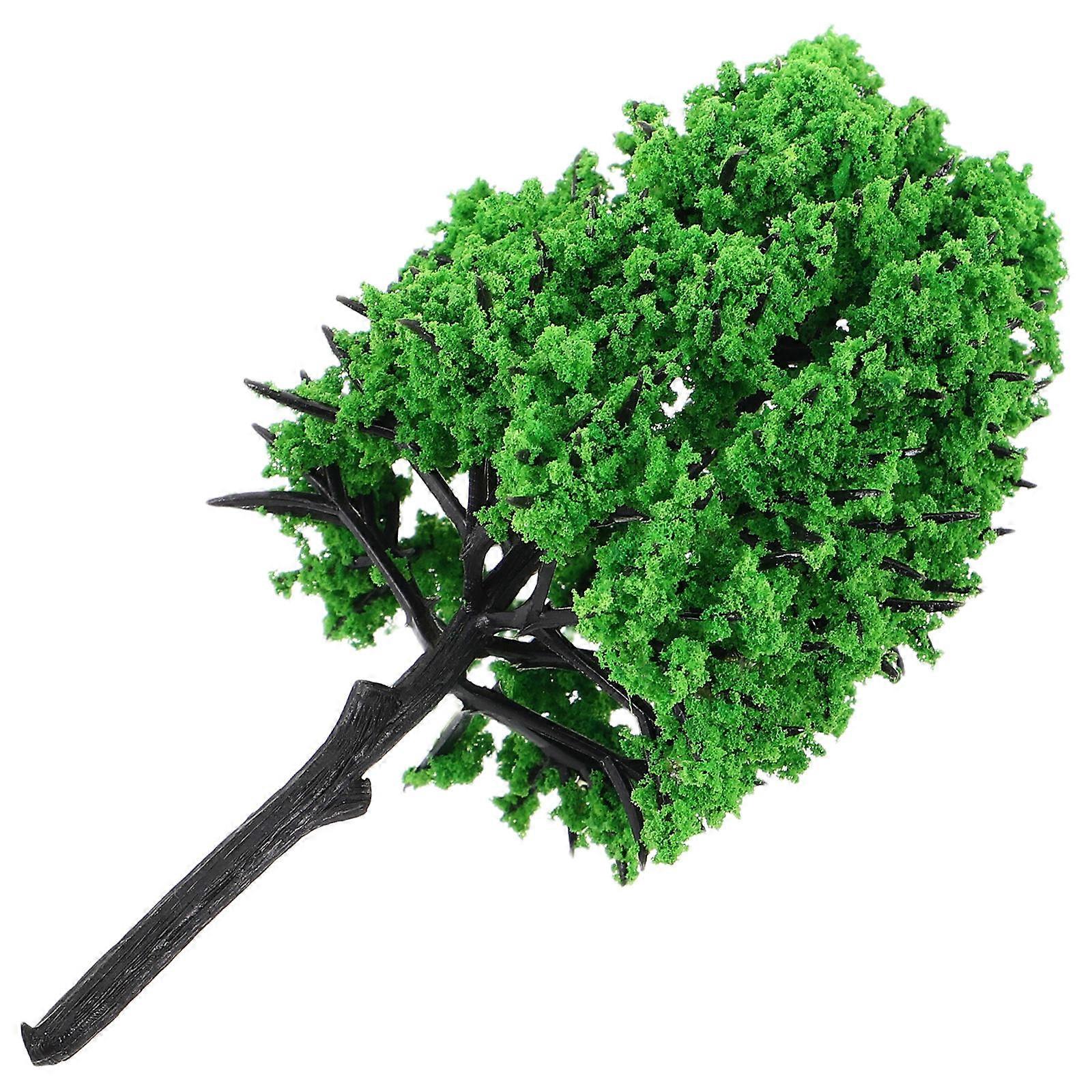 Plastic Model Trees Mixed Decor Model Train Trees for Craft Green