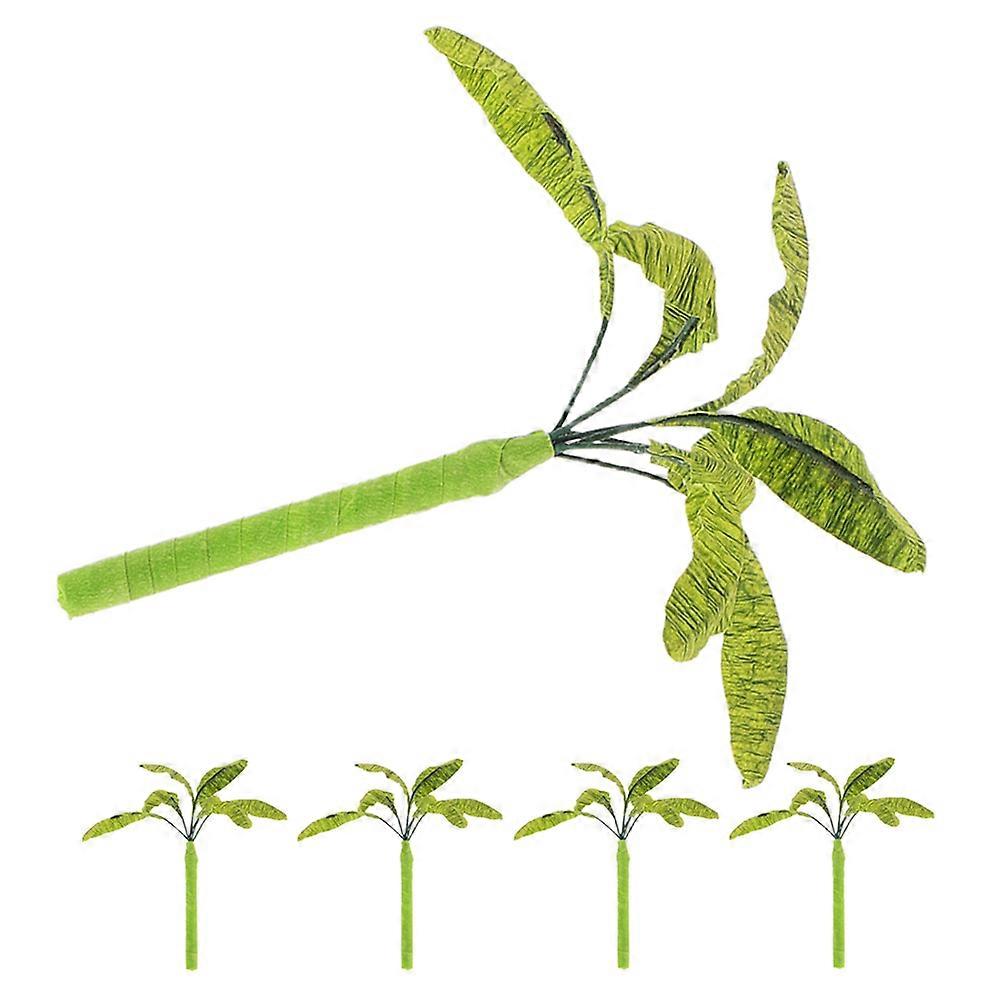 Banana Tree Model for Architectural Decoration with 5Pcs Miniature Trees