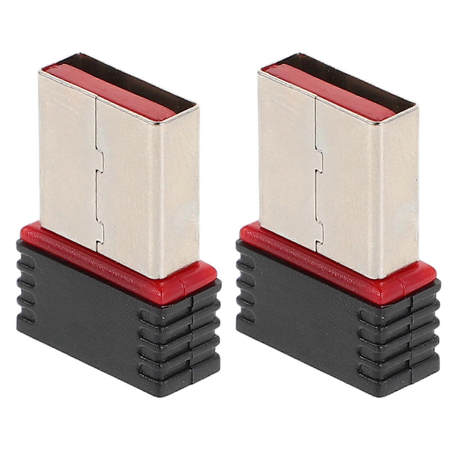 Wireless USB WiFi Network Adapter for Computers 2Pcs Portable and Versatile Network Receiver