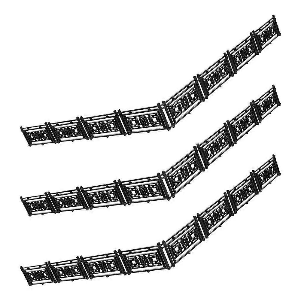 ABS Miniature Fence for Fairy Garden Use with Easy Assembly 6Pcs Set