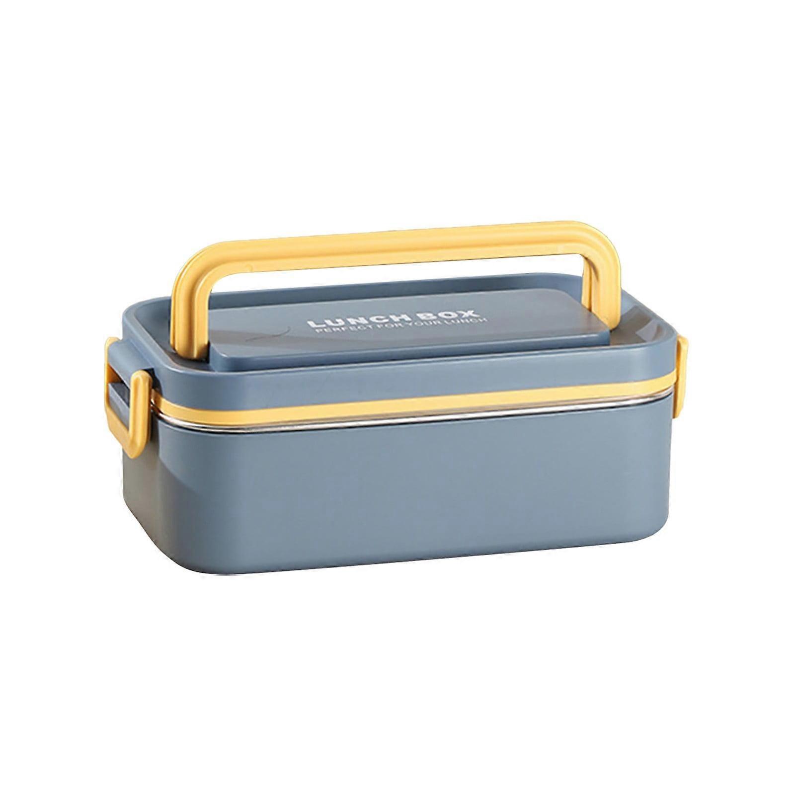 Food Storage Box Lunchbox for Adults, 3 Stackable Leak-Proof Containers, Modern Minimalist Design, Perfect for Work, School, Picnics (Brown)