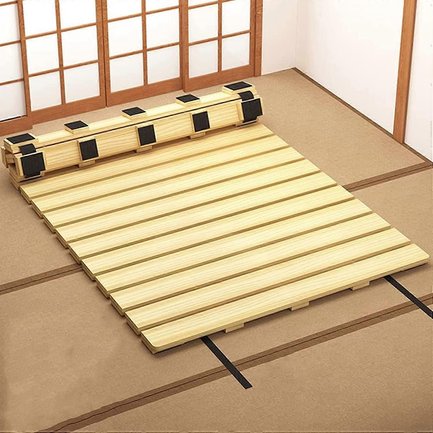 Solid Pine Bed Slats Foldable Mattress Support Board for Platform Beds Fits W60xL120cm Frame
