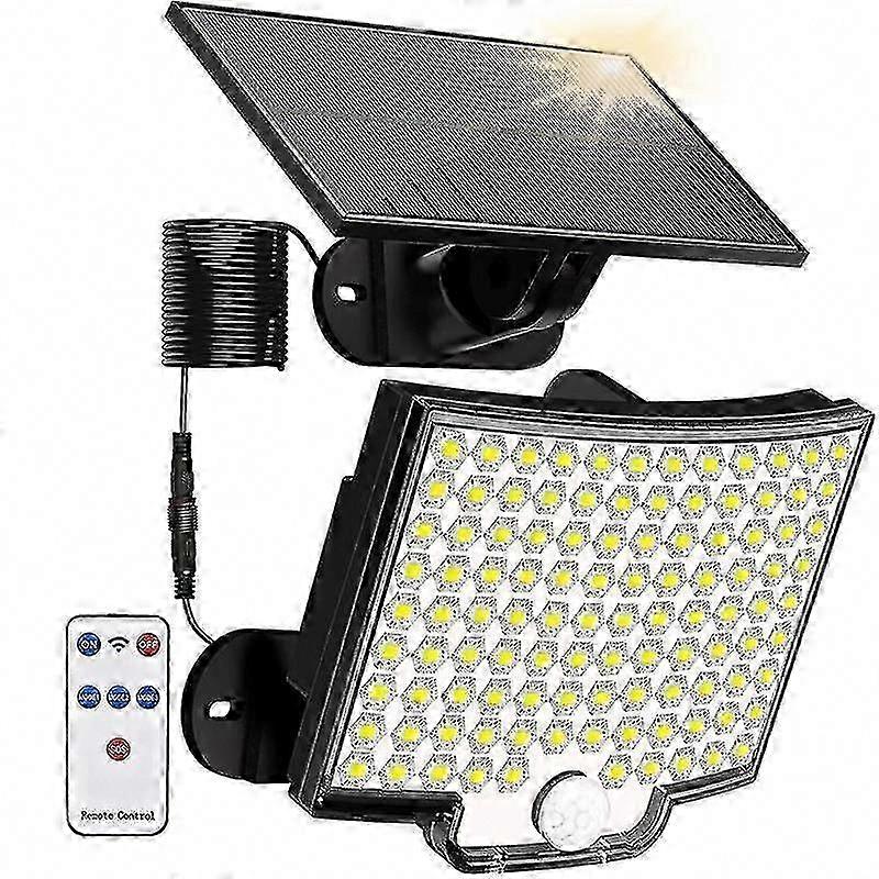 Solar Motion Sensor Light With Remote, Waterproof Outdoor Solar Light