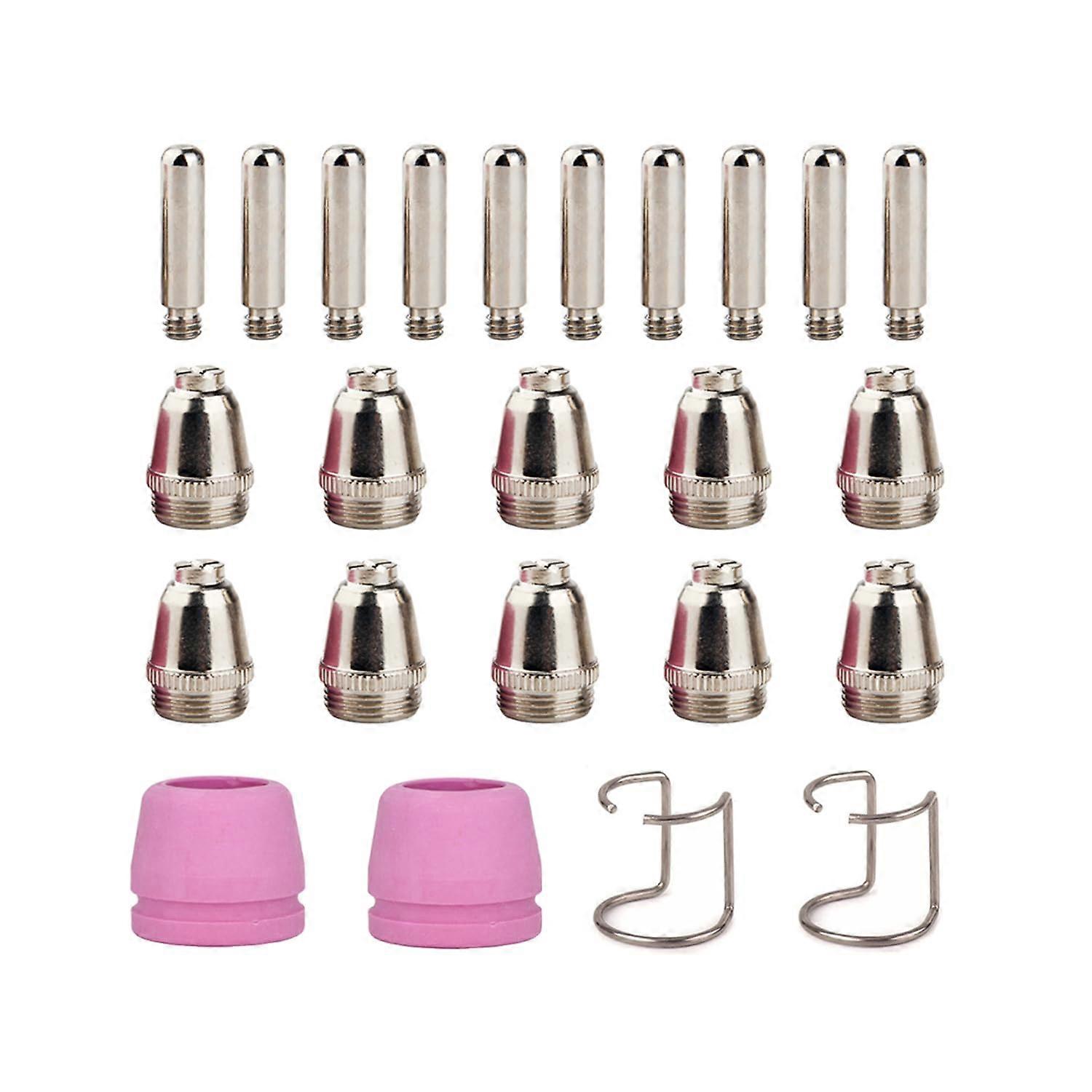 24 PCS Plasma Cutter Consumables Kit Nozzle Electrode Cup Set for SPRIGHOLLY HP5000D