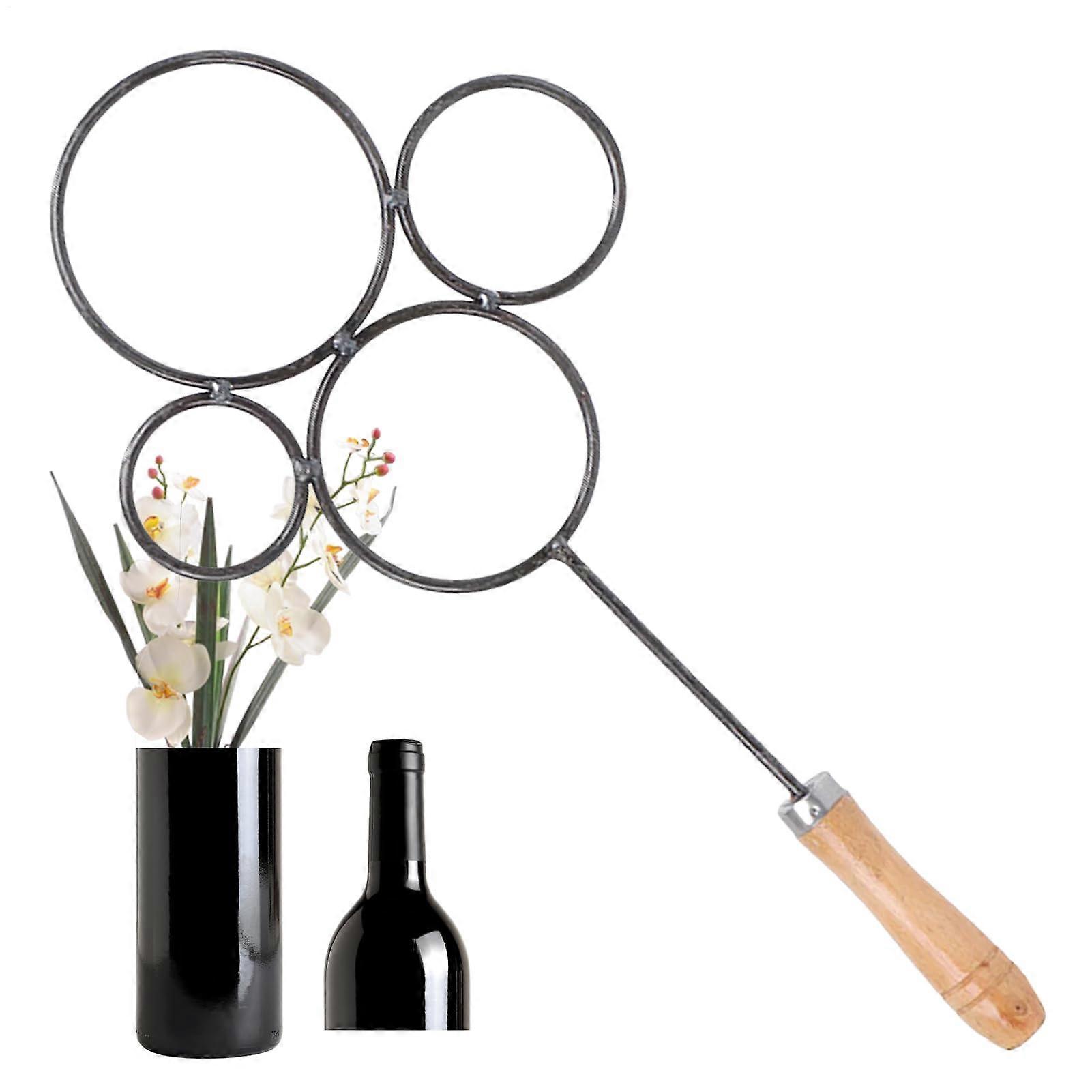 Glass Bottle Cutter for Wine Bottles with 4 Heating Rings, Adjustable Length, Smooth Precision Cutting