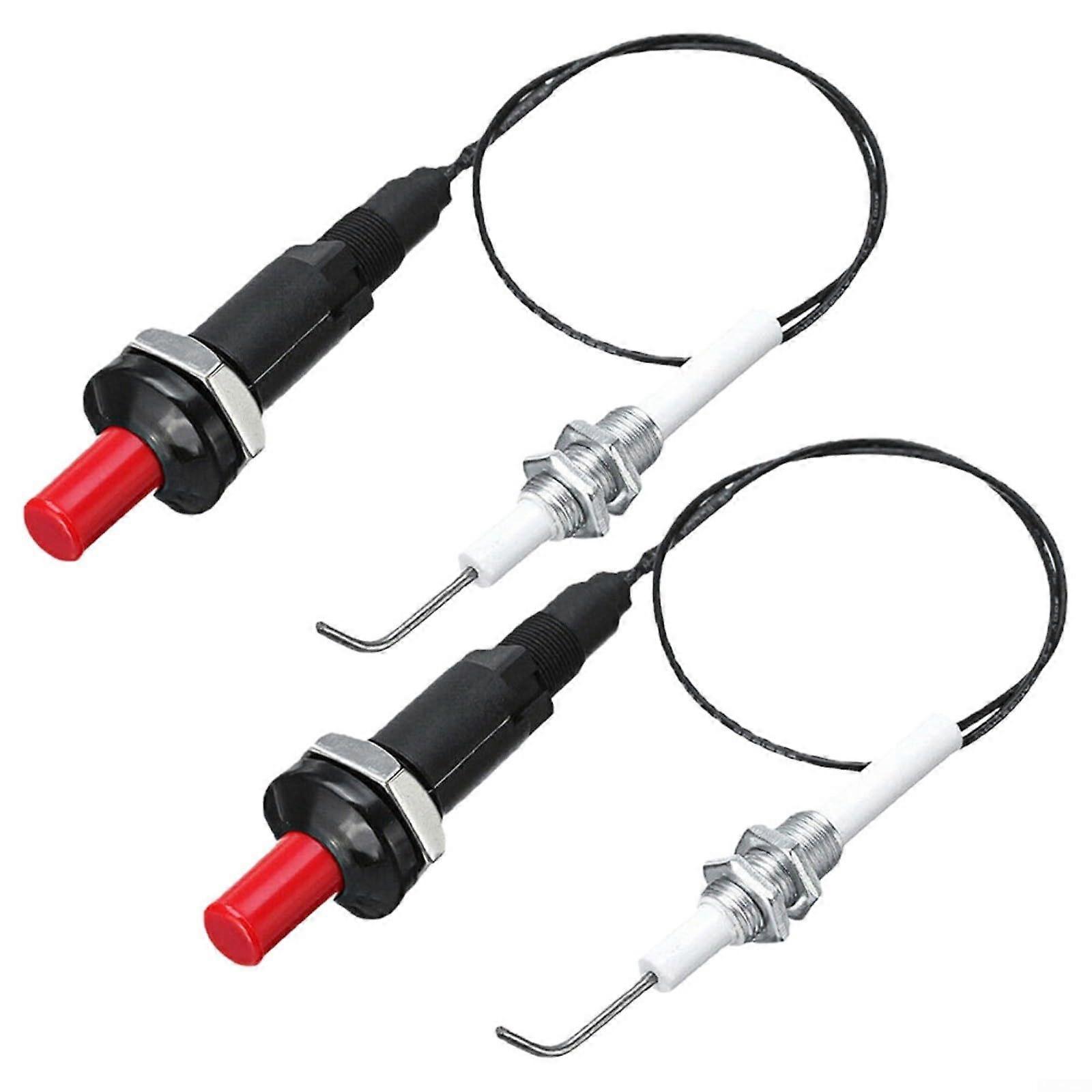 Pack of Two  Voltage Piezo Igniters for Gas Grill with Easy PushButton Ignition