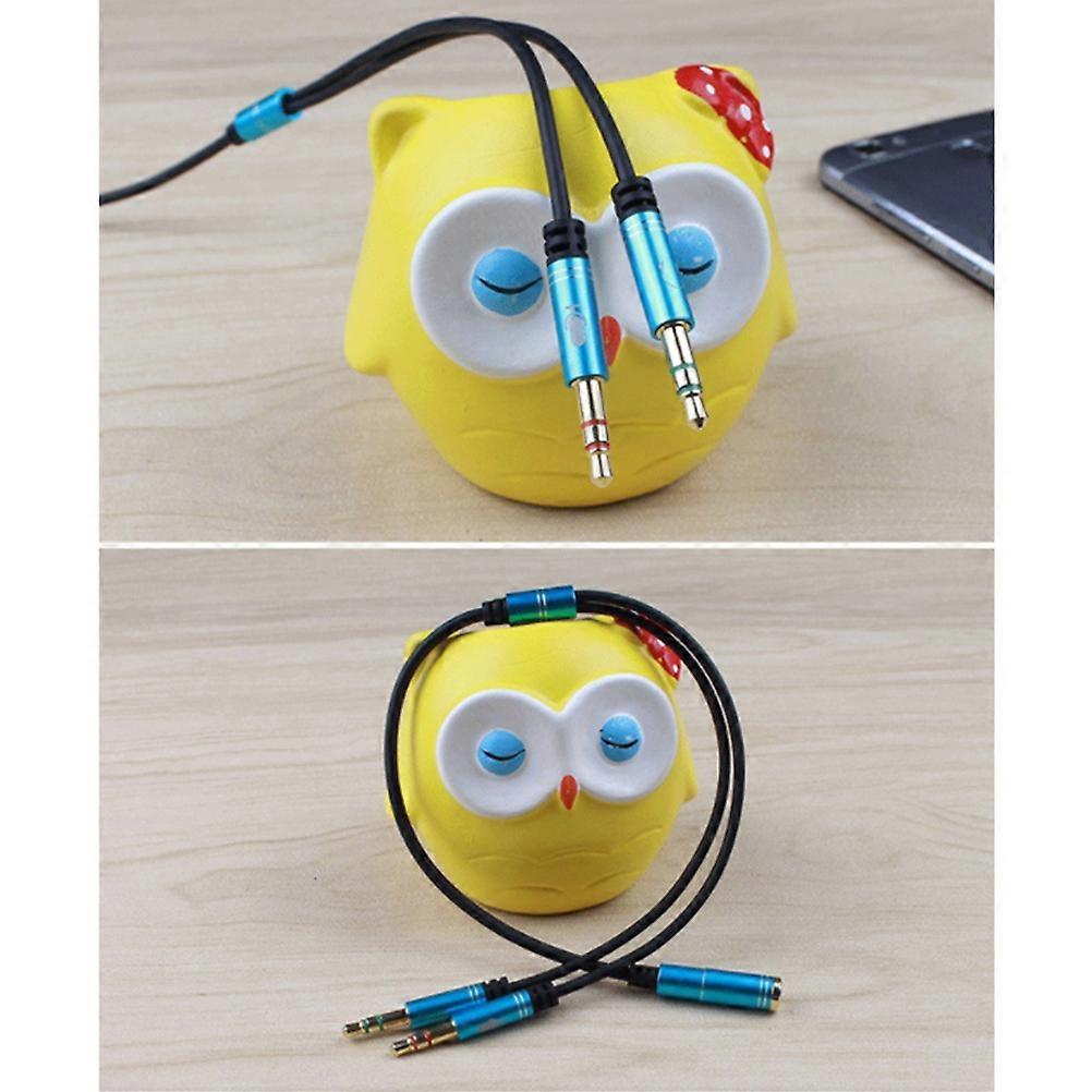 Microphone Port Conversion Splitter For PC And Mobile Headset Audio Connection 110X1X1cm Functionality 1Pack