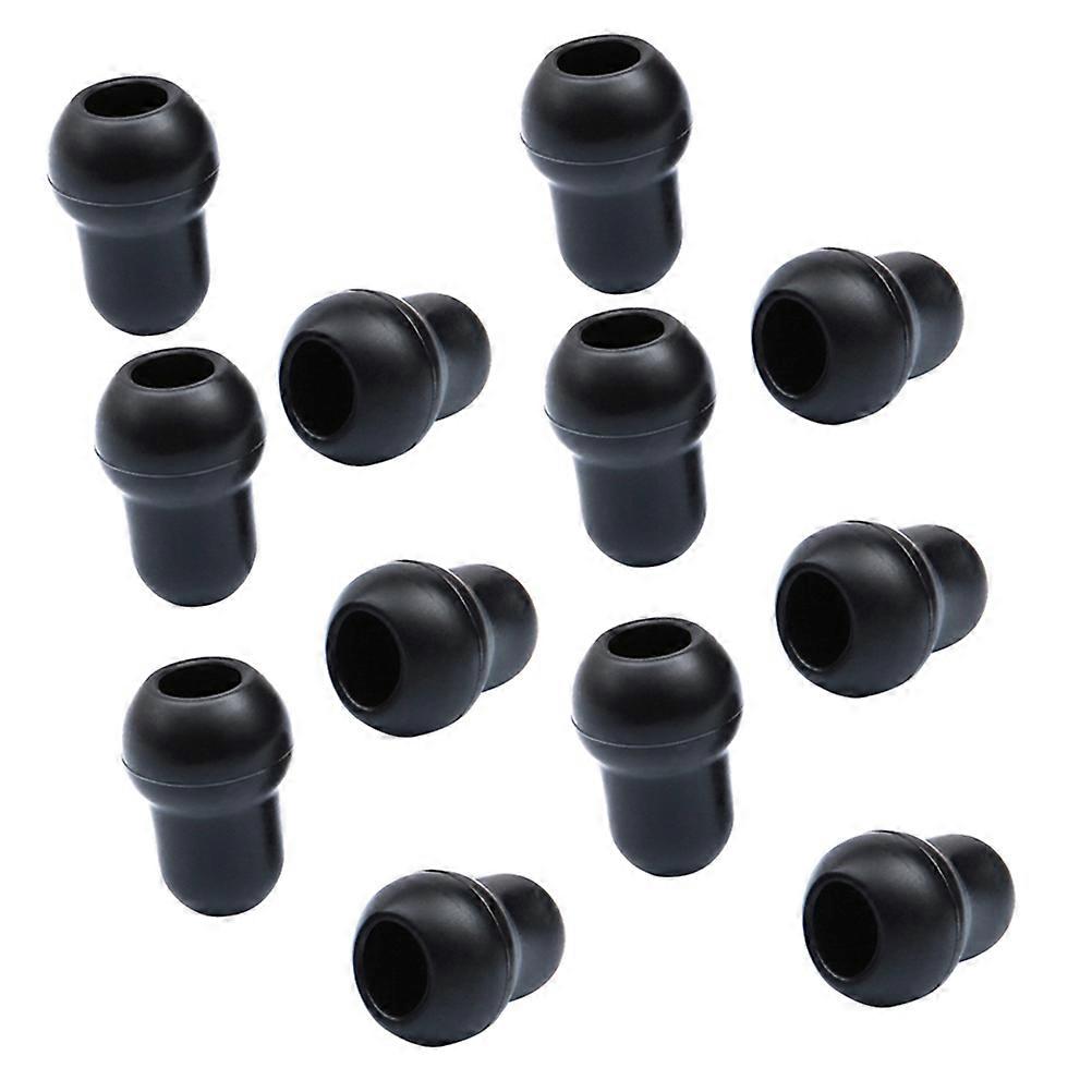 Black Silicone Ear Tips for Ear Protection 12Pcs Replacement Set