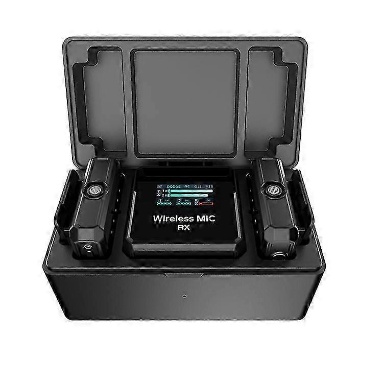 2025 Wireless Microphone clamp-on Microphone with Digital Display Compact Dual