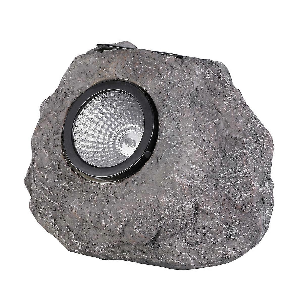 Solar LED Lights Solar Powered Grey Stone Lamp for Lighting