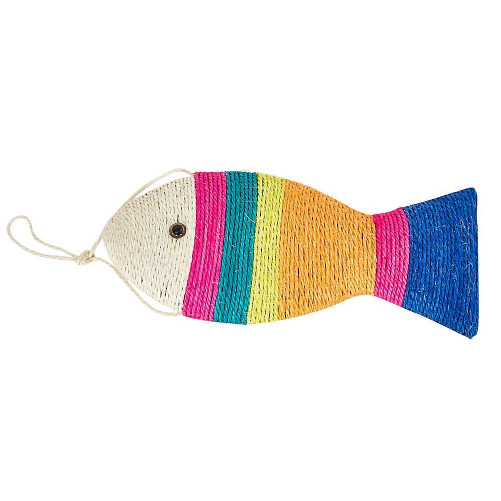 Fish Shape Cat Toy Cat Scratch Board for Cats Playing Hanging Design