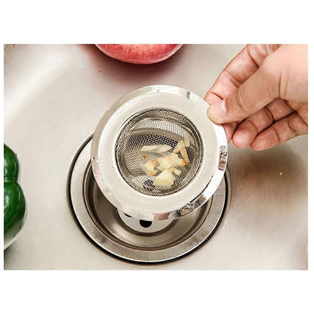 Durable Stainless Steel Sink Strainer with Mesh Design for Bathroom Drain Cover Fits All Sizes